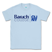 Dusty Blue baruch college vectorized Classic Tee - linhVisuals