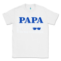 White they call me papa because i'm too cool to be grandpa Classic Tee - linhVisuals