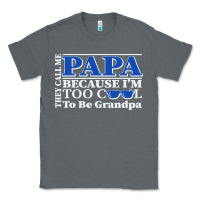 Charcoal Heather they call me papa because i'm too cool to be grandpa Classic Tee - linhVisuals