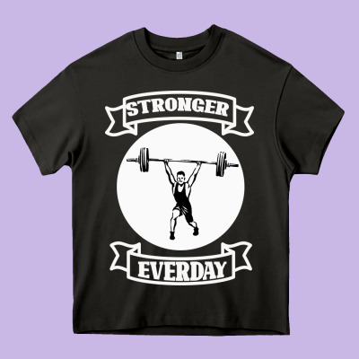 Stronger Everday Heavy Core Tee Designed By Bettercallsaul