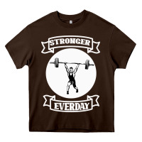 Chocolate Brown Stronger Everday Heavy Core Tee - Bettercallsaul