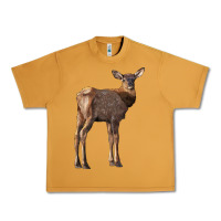 Peanut Butter elk fawn deer Urban Heavy Tee - LillyAllenDesigns