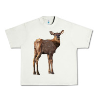 Pistachio elk fawn deer Urban Heavy Tee - LillyAllenDesigns