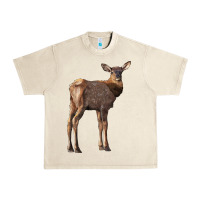 Sandshell elk fawn deer Urban Heavy Tee - LillyAllenDesigns