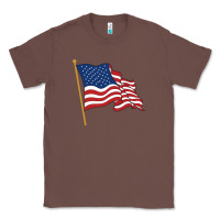 Chestnut American flag Classic Tee - linhVisuals
