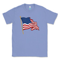Colony Blue American flag Classic Tee - linhVisuals