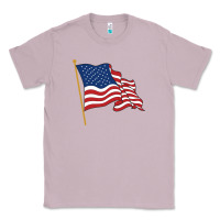 Lilac American flag Classic Tee - linhVisuals