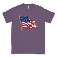 Lavender American flag Classic Tee - linhVisuals