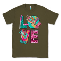 Army Green love with nail elements bbs Classic Tee - BundleAndBundleShop