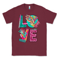 Burgundy love with nail elements bbs Classic Tee - BundleAndBundleShop