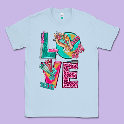 Love With Nail Elements Bbs Classic Tee Designed By Bundleandbundleshop