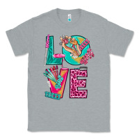 Heather Grey love with nail elements bbs Classic Tee - BundleAndBundleShop
