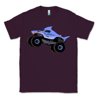 Plum Monster Truck Megalodon Classic Tee - linhVisuals