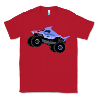 Red Monster Truck Megalodon Classic Tee - linhVisuals
