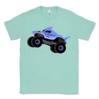 Seafoam Monster Truck Megalodon Classic Tee - linhVisuals