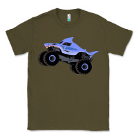 Army Green Monster Truck Megalodon Classic Tee - linhVisuals