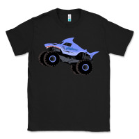 Black Monster Truck Megalodon Classic Tee - linhVisuals