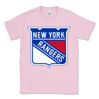 Bubblegum Pink Ny rangers Classic Tee - linhVisuals
