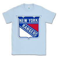 Dusty Blue Ny rangers Classic Tee - linhVisuals