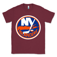 Burgundy Ny islanders Classic Tee - linhVisuals