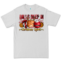 Dove Grey balls deep in christmas spirit Premium Tee - CowhideDigitalArt