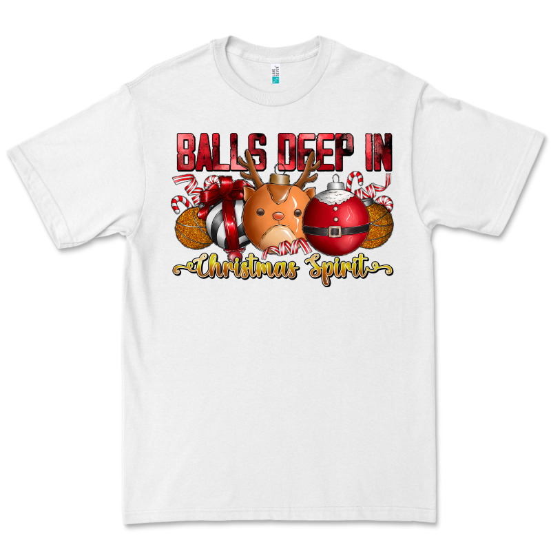 Balls Deep In Christmas Spirit Premium Tee by CowhideDigitalArt | Teevron