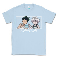 Dusty Blue gon killua Classic Tee - linhVisuals