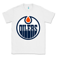White oilers Classic Tee - linhVisuals