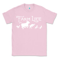 Bubblegum Pink FARM LIFE ANIMAL Classic Tee - linhVisuals