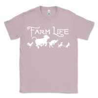 Lilac FARM LIFE ANIMAL Classic Tee - linhVisuals