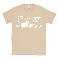 Mushroom FARM LIFE ANIMAL Classic Tee - linhVisuals