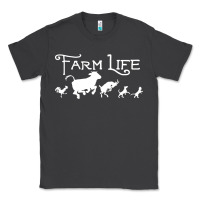 Smoke FARM LIFE ANIMAL Classic Tee - linhVisuals
