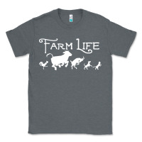 Charcoal Heather FARM LIFE ANIMAL Classic Tee - linhVisuals
