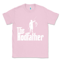 Bubblegum Pink Fishing The Rodfather Classic Tee - linhVisuals