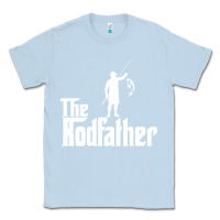Dusty Blue Fishing The Rodfather Classic Tee - linhVisuals