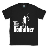 Black Fishing The Rodfather Classic Tee - linhVisuals