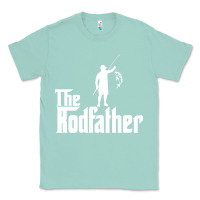 Seafoam Fishing The Rodfather Classic Tee - linhVisuals