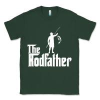 Sports Green Fishing The Rodfather Classic Tee - linhVisuals