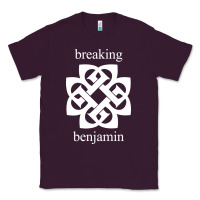 Plum BREAKING BENJAMIN - BLACK AND WHITE Classic Tee - linhVisuals