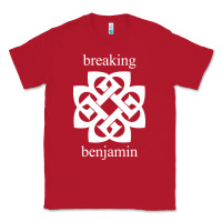 Red BREAKING BENJAMIN - BLACK AND WHITE Classic Tee - linhVisuals