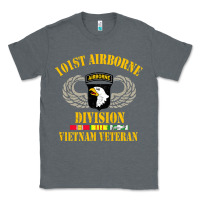 Charcoal Heather Airborne 101st division Classic Tee - linhVisuals