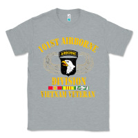 Heather Grey Airborne 101st division Classic Tee - linhVisuals