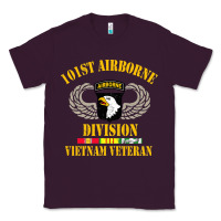 Plum Airborne 101st division Classic Tee - linhVisuals