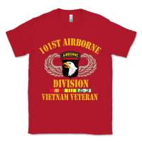 Red Airborne 101st division Classic Tee - linhVisuals