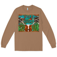 Toasted Coconut whild child longhorn  cactus cowhide Long Sleeve Tee - Artiststas