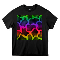 Black colorful cow seamless pattern Heavy Core Tee - BundleAndBundleShop