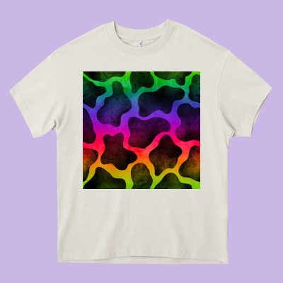 Colorful Cow Seamless Pattern Heavy Core Tee Designed By Bundleandbundleshop