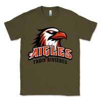 Army Green trois rivières aigles Classic Tee - linhVisuals
