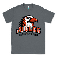 Charcoal Heather trois rivières aigles Classic Tee - linhVisuals