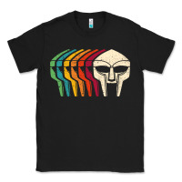Black Retro Mask Doom Classic Tee - linhVisuals